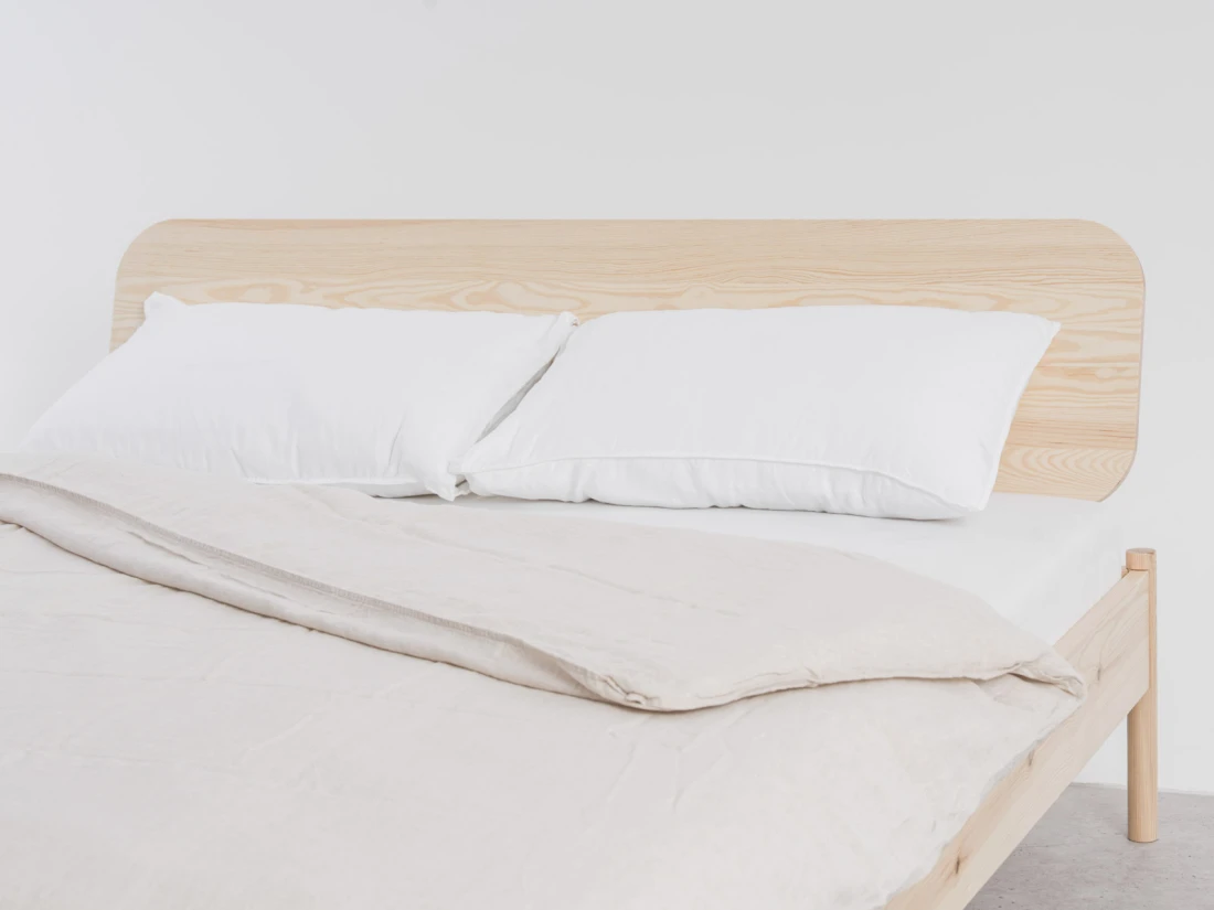 Letto in legno 140x200 Japandi pino