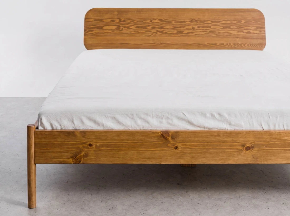 Letto in legno 140x200 Japandi rovere