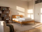 Letto in legno 160x200 Japandi rovere