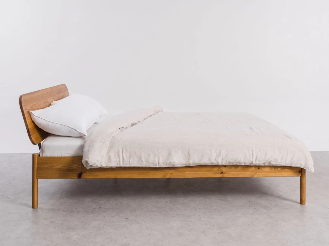 Letto in legno 180x200 Japandi rovere