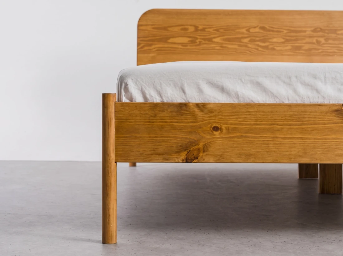 Letto in legno 180x200 Japandi rovere