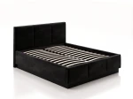 Letto matrimoniale 180x200 imbottito, levitante con contenitore TOP line 8 Bluvel 19 Nero