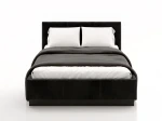 Letto matrimoniale 180x200 imbottito, levitante con contenitore TOP line 8 Bluvel 19 Nero