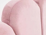Letto imbottito per bambini con contenitore 120x200 con struttura in velluto rosa Kids Line 3 conchiglia di mare