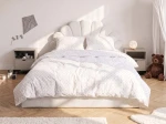 Letto imbottito per bambini con contenitore 120x200 in beige Bluvel 22 Kids Line 3 conchiglia di mare