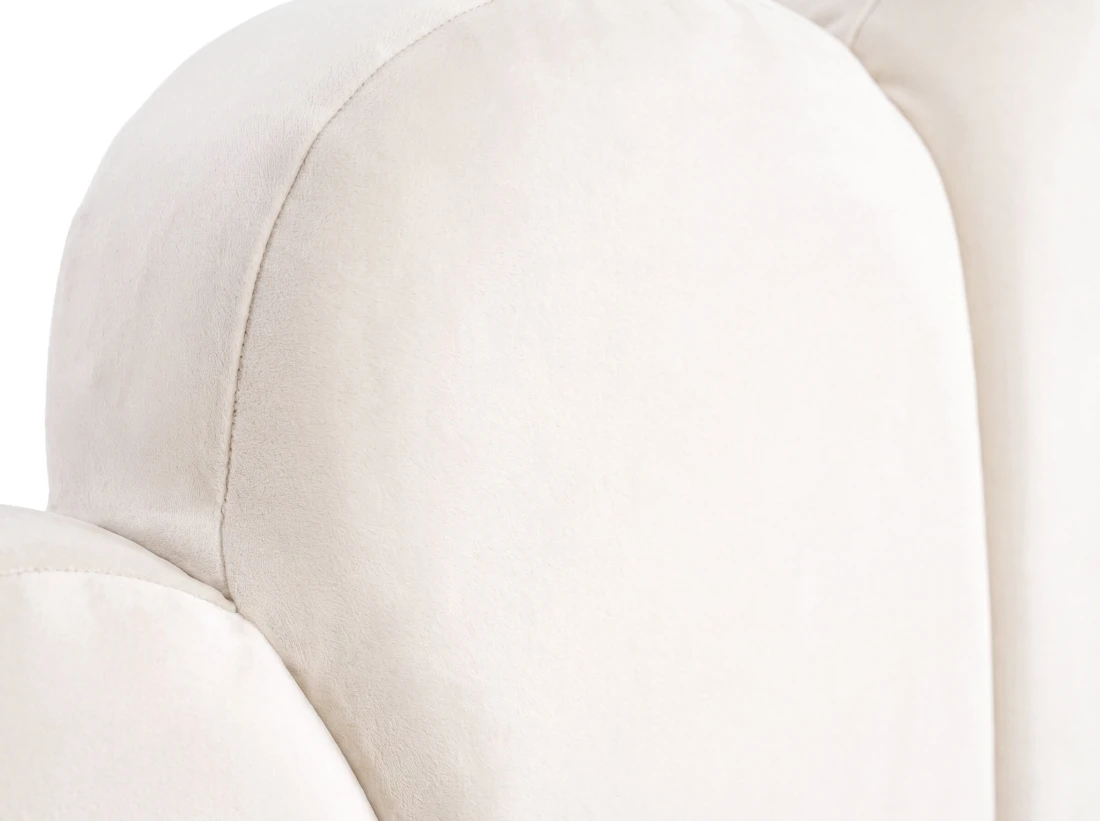 Letto imbottito per bambini con contenitore 120x200 in beige Bluvel 22 Kids Line 3 conchiglia di mare