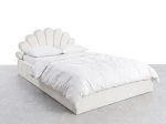 Letto imbottito per bambini con contenitore 120x200 in beige Bluvel 22 Kids Line 3 conchiglia di mare