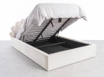 Letto imbottito per bambini con contenitore 120x200 in beige Bluvel 22 Kids Line 3 conchiglia di mare