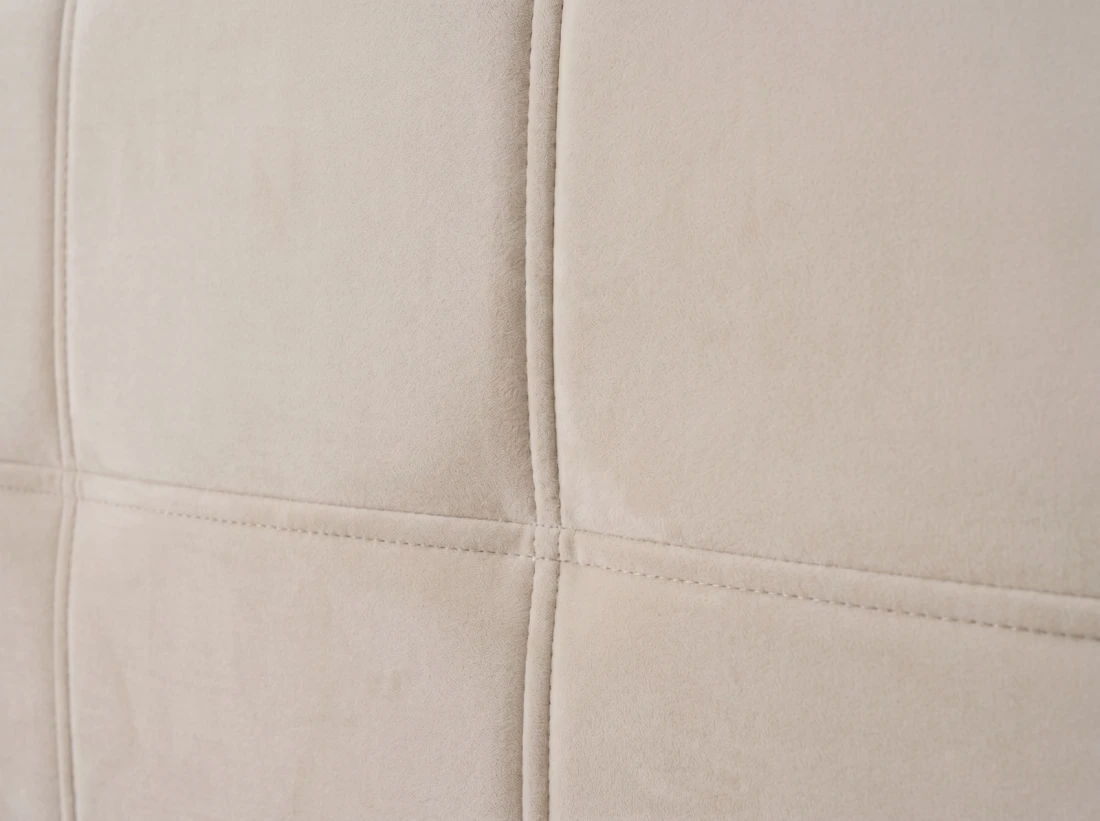 Letto imbottito 120x200 con contenitore, Rema Beige Velvet