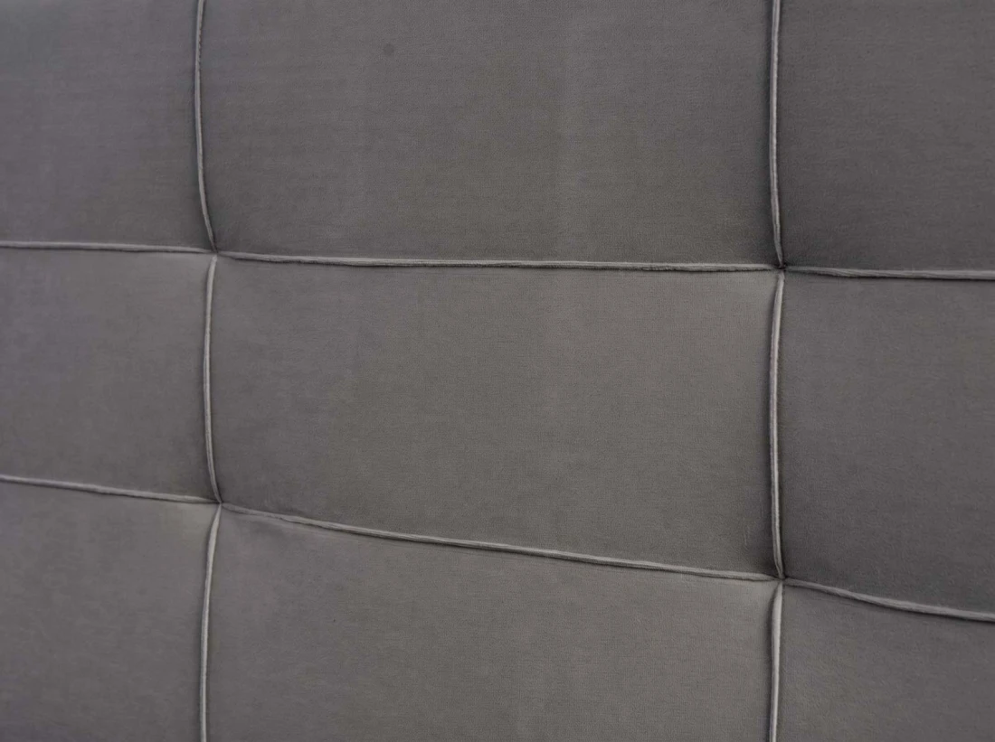 Letto imbottito 120x200 con contenitore, Tilo Grafite Velvet