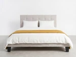 Letto imbottito 120x200 Sumi Grigio Velvet