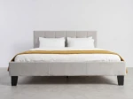 Letto imbottito 160x200 Sumi Grigio Velvet