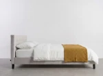 Letto imbottito 180x200 Sumi Grigio Velvet