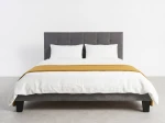 Letto imbottito 160x200 Sumi Grafite Velvet