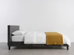 Letto imbottito 180x200 Sumi Grafite Velvet