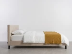 Letto imbottito 160x200 Sumi Beige Velvet