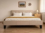 Letto imbottito 160x200 Sumi Beige Velvet