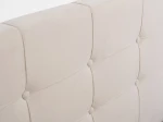 Letto imbottito 160x200 Sumi Beige Velvet