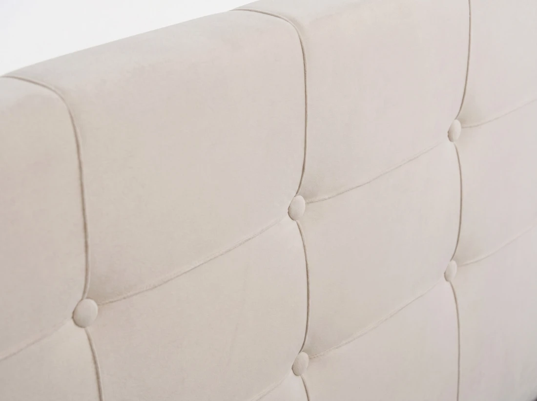 Letto imbottito 180x200 Sumi Beige Velvet