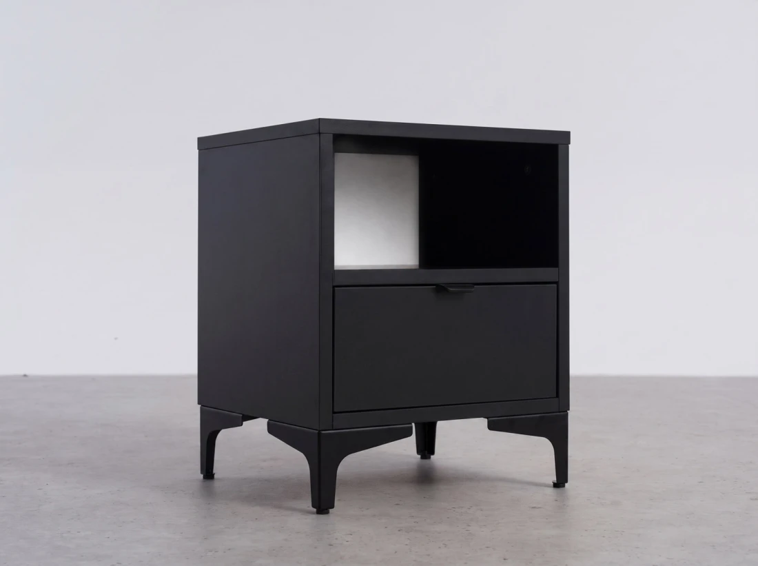 Comodino 38x47 cm Nobio nero