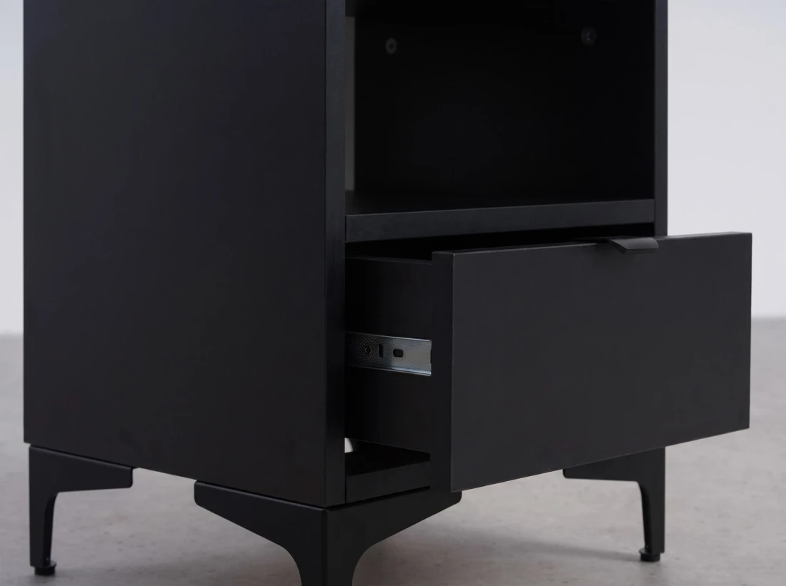 Comodino 38x47 cm Nobio nero