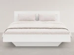 Letto levitante con contenitore 120x200 bianco DM2 realizzato con pannello per mobili