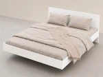 Letto levitante con contenitore 160x200 bianco DM2 realizzato con pannello per mobili