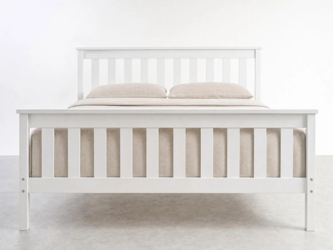 Letto in legno 120x200 Alion bianco