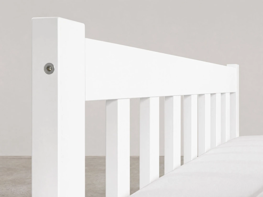 Letto 140x200 Ofelia in pino bianco