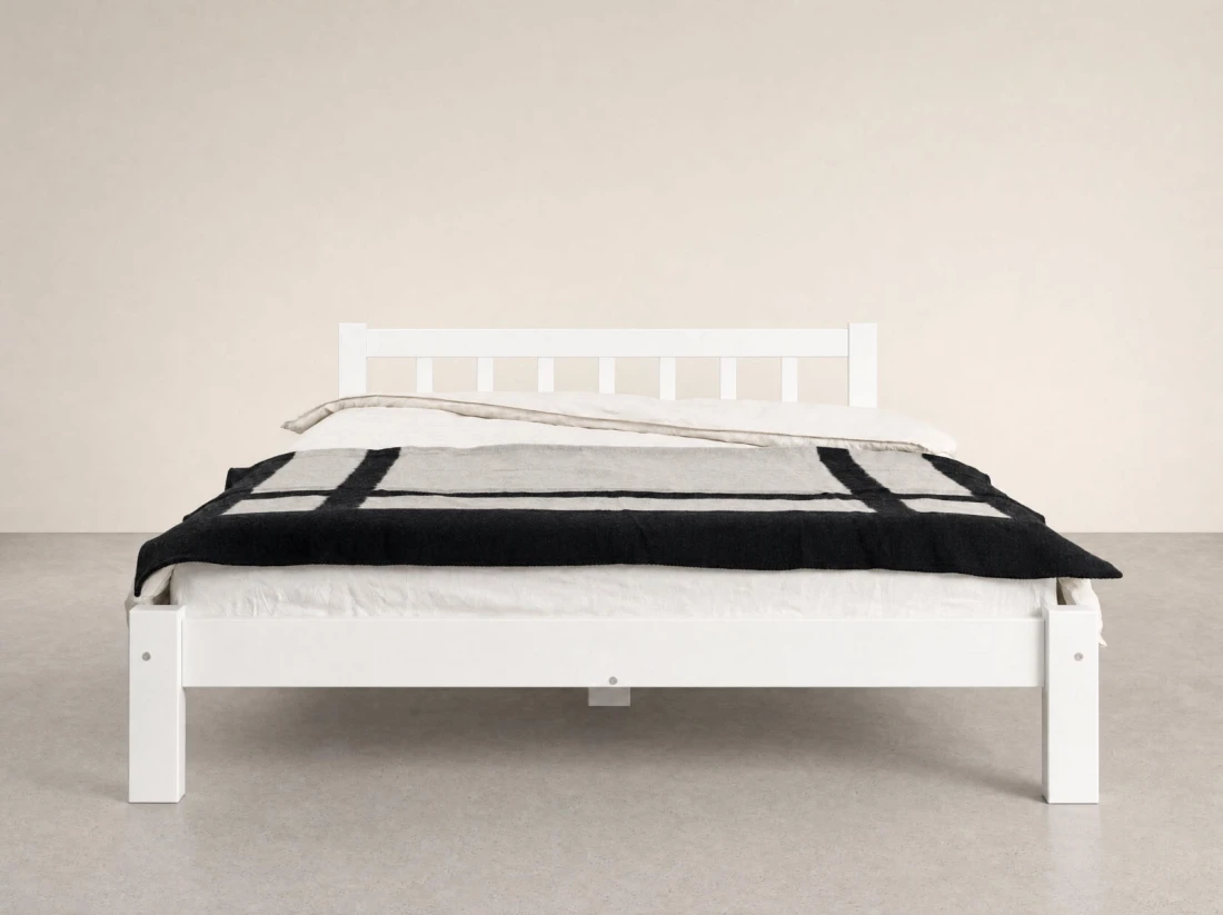 Letto 140x200 Ofelia in pino bianco