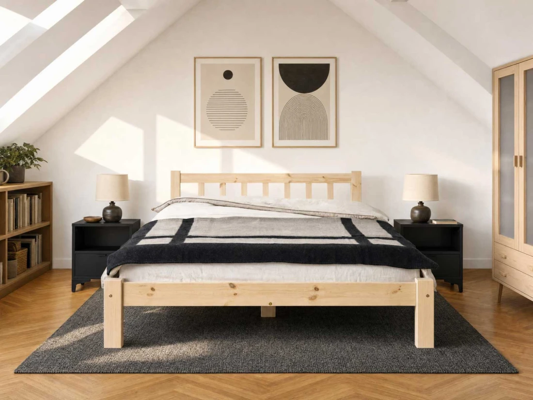 Letto 160x200 Ofelia in pino PINO