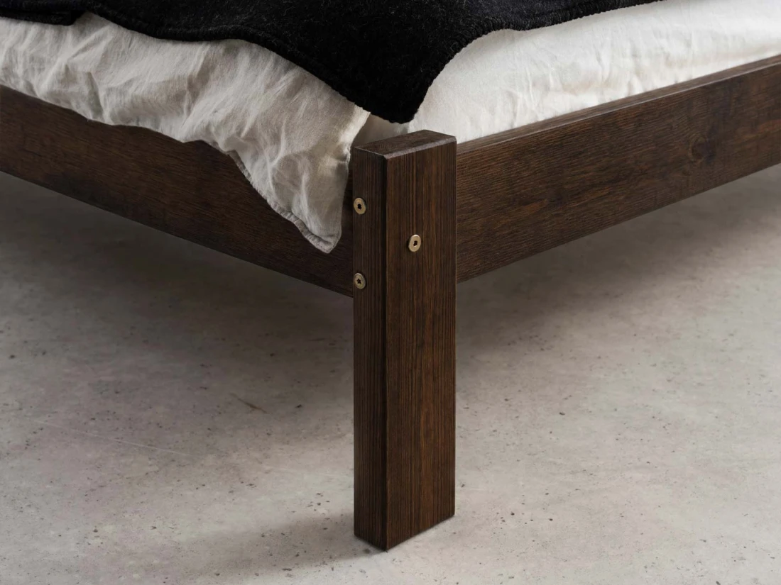 Letto in pino 160x200 Ofelia noce
