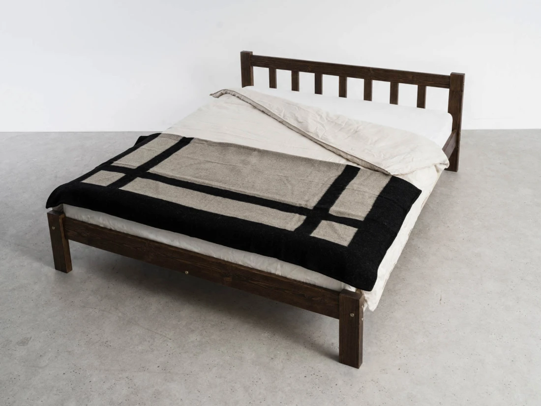 Letto in pino 160x200 Ofelia noce