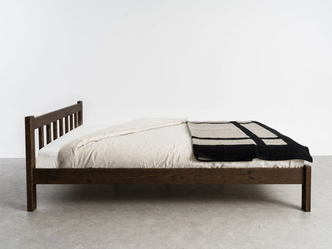 Letto in pino 160x200 Ofelia noce