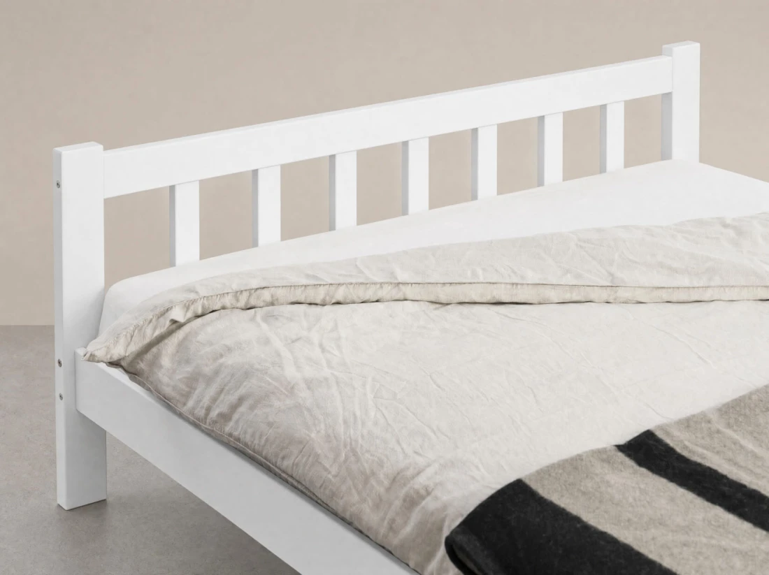 Letto 160x200 Ofelia in pino bianco