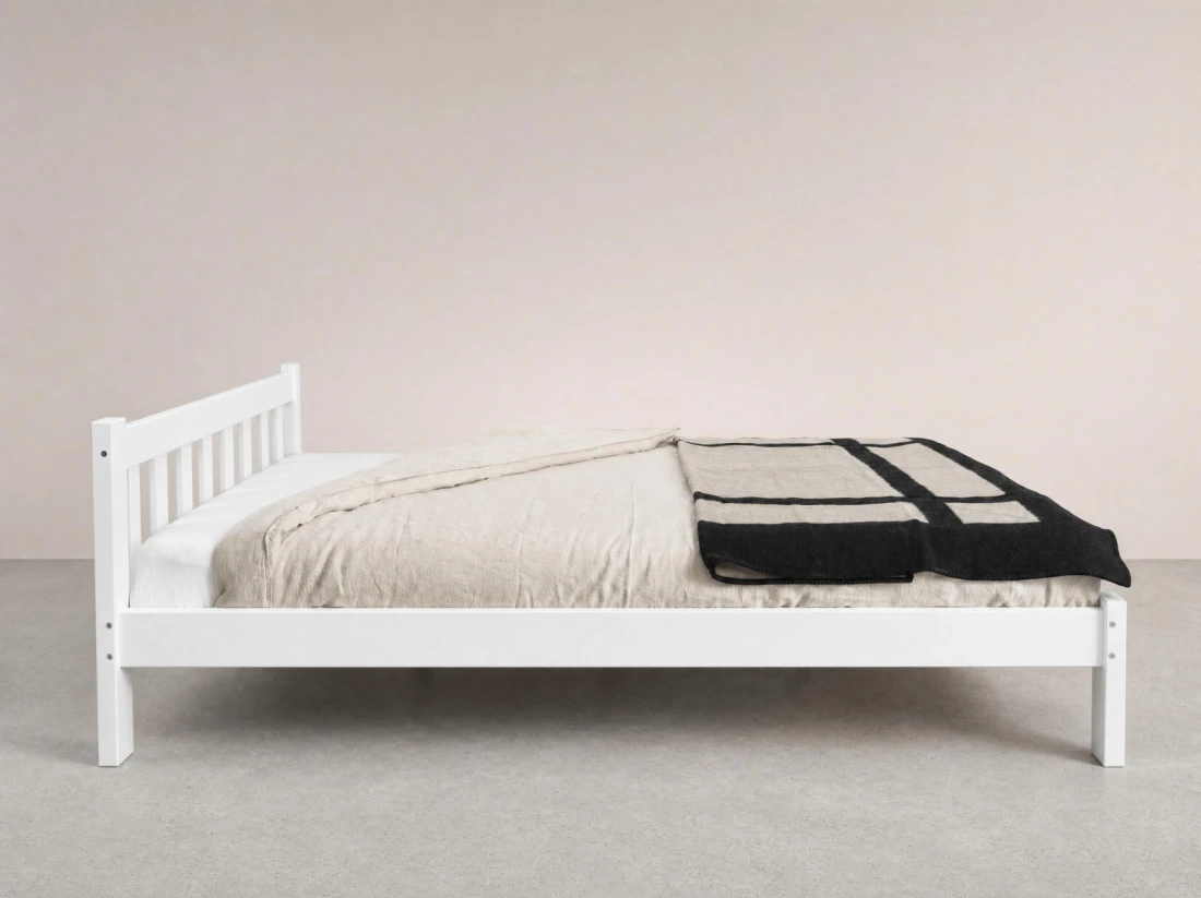 Letto 160x200 Ofelia in pino bianco