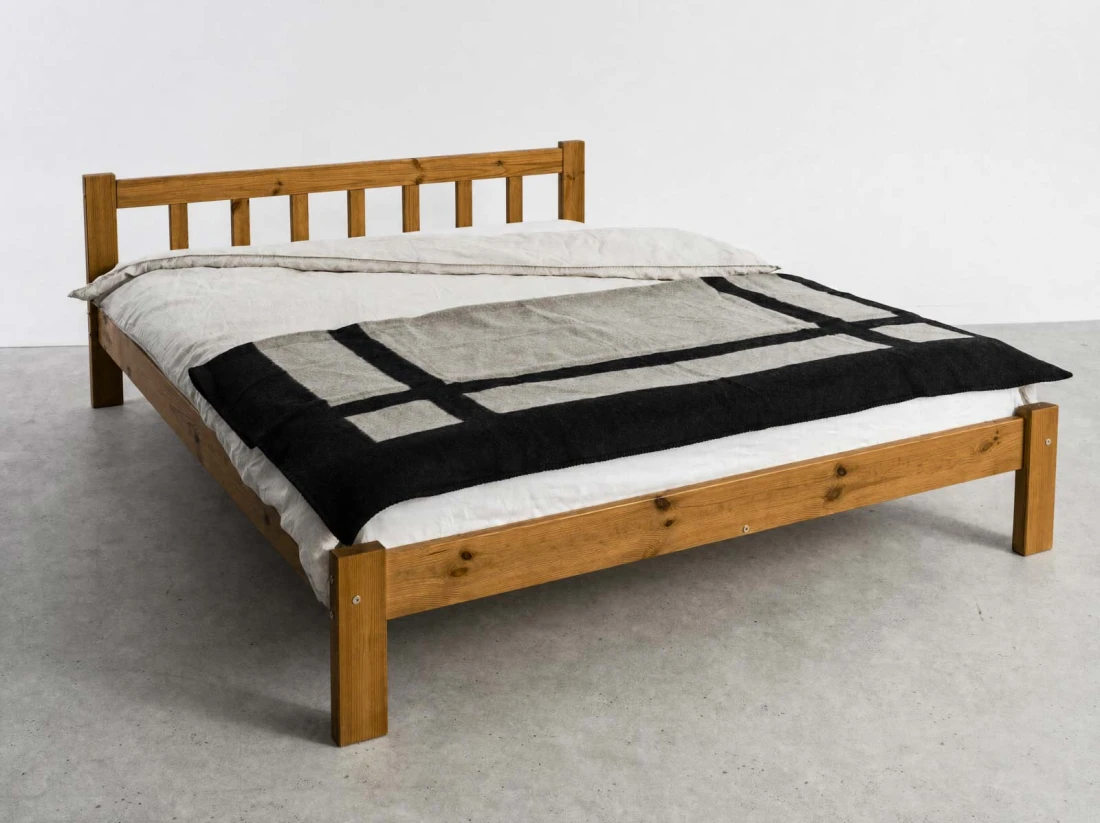 Letto in pino 160x200 Ofelia rovere