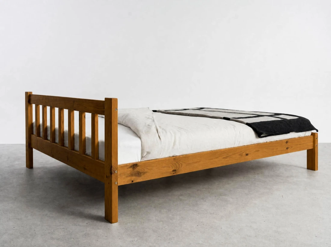 Letto in pino 160x200 Ofelia rovere