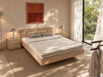 Letto in rovere 160x200cm Levitante Rossano