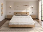 Letto in rovere 160x200cm Levitante Rossano