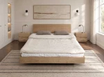 Letto matrimoniale 180x200 in rovere Levitante Piacenza
