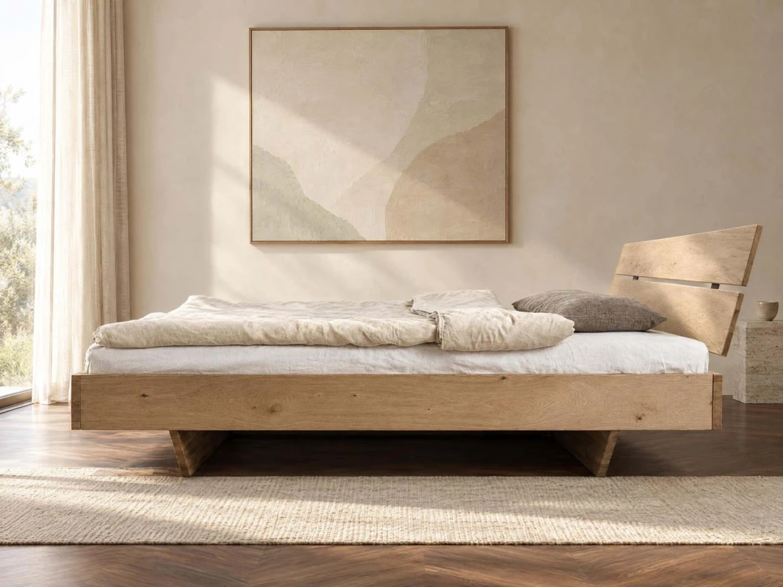 Letto in rovere 180x200cm Levitante Rossano