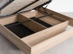 Letto levitante con contenitore 120x200 rovere di sonoma DM2 realizzato con pannello per mobili