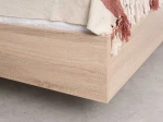 Letto levitante con contenitore 140x200 rovere di sonoma DM2 realizzato con pannello per mobili
