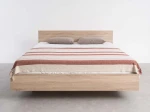 Letto levitante con contenitore 160x200 rovere di sonoma DM2 realizzato con pannello per mobili