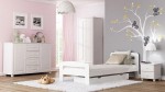 Letto in legno 90x200 Klaudia bianco