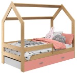 Lettino Montessori 80x160 cm a Casetta Pino e sponde D3