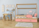 Lettino Montessori 80x160 cm a Casetta Pino e sponde D3