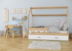 Lettino Montessori 80x160 cm a Casetta Pino e sponde D3