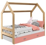 Lettino Montessori 80x160 cm a Casetta Pino e sponde D3